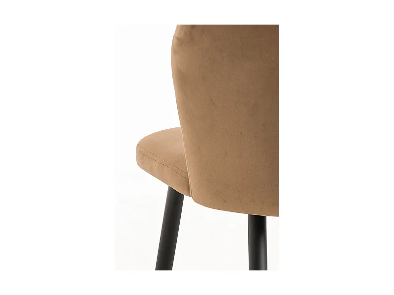 Packs Sillas Comedor - Pack 6 Sillas Luk Terciopelo - Marrón claro