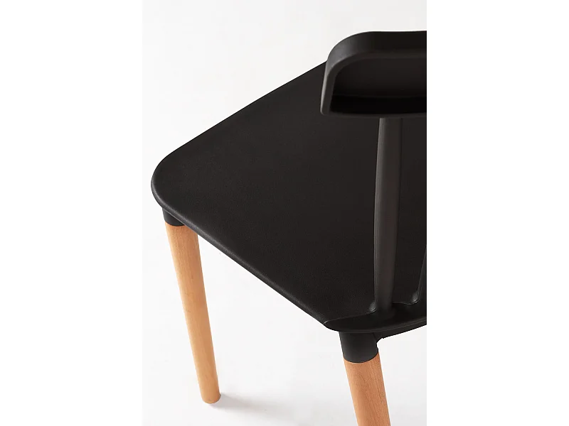 Packs Sillas Comedor - Pack 4 Sillas Leka - Negro