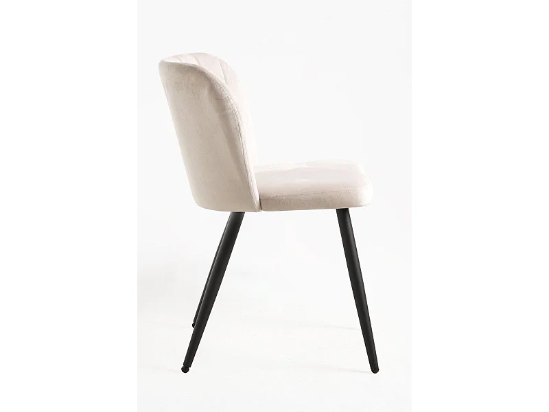 Packs Sillas Comedor - Pack 4 Sillas Luk Terciopelo - Beige