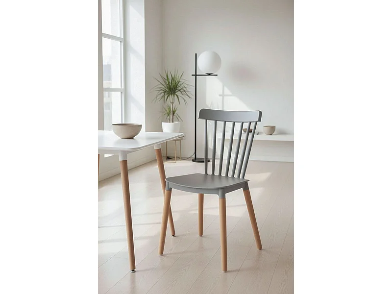 Sillas Comedor - Silla Leka - Gris