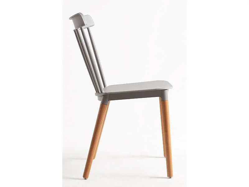 Sillas Comedor - Silla Leka - Gris
