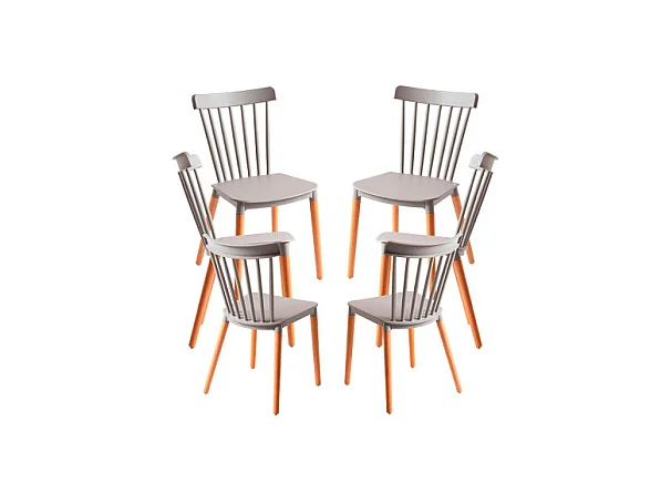 Packs Sillas Comedor - Pack 6 Sillas Leka - Gris