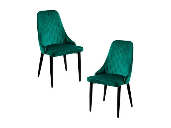 Packs Sillas Comedor - Pack 2 Sillas Kan Terciopelo - Verde
