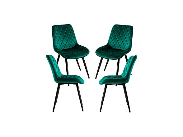 Packs Sillas Comedor - Pack 4 Sillas Min Terciopelo - Verde