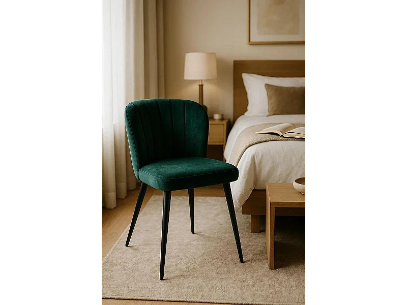 Sillas Comedor - Silla Luk Terciopelo - Verde