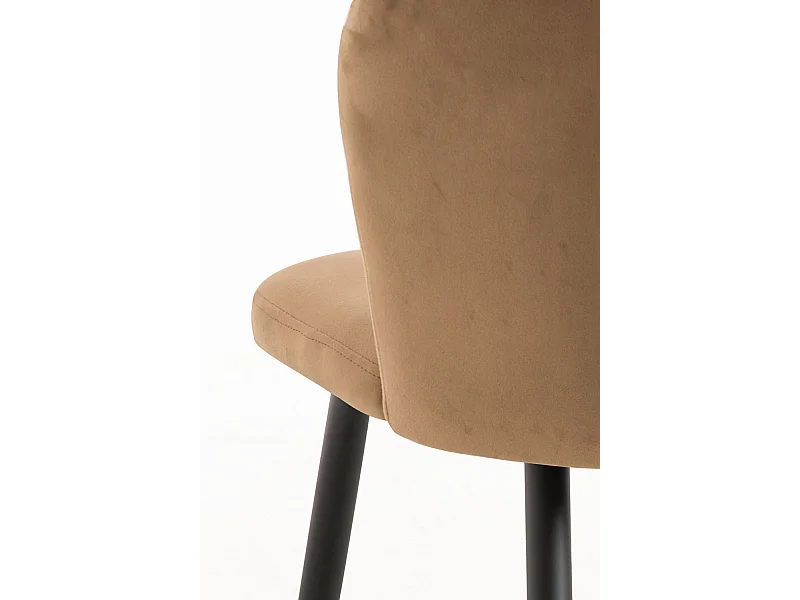 Packs Sillas Comedor - Pack 2 Sillas Luk Terciopelo - Marrón claro