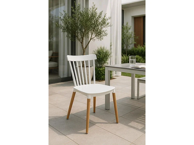 Sillas Comedor - Silla Leka - Blanco