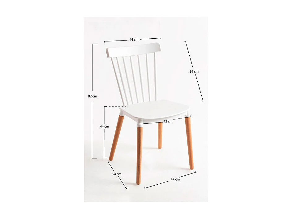 Sillas Comedor - Silla Leka - Blanco