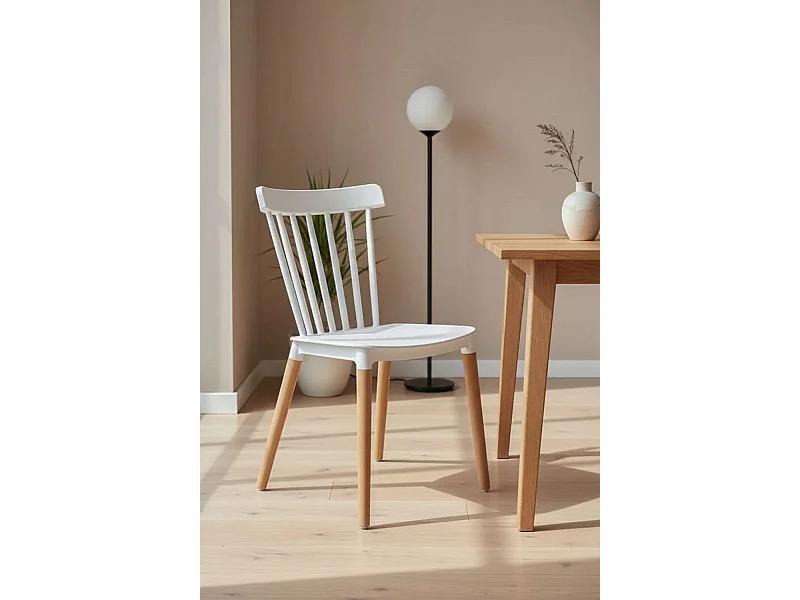 Sillas Comedor - Silla Leka - Blanco