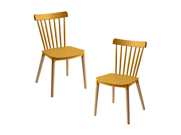 Packs Sillas Comedor - Pack 2 Sillas Leka - Mostaza