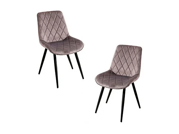 Packs Sillas Comedor - Pack 2 Sillas Min Terciopelo - Gris