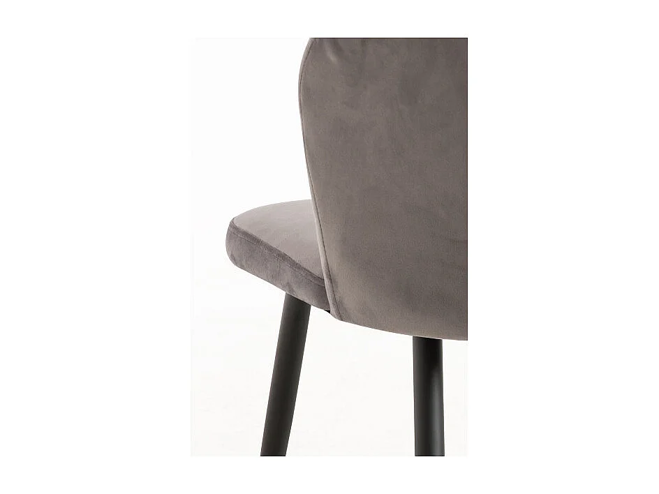 Sillas Comedor - Silla Luk Terciopelo - Gris oscuro