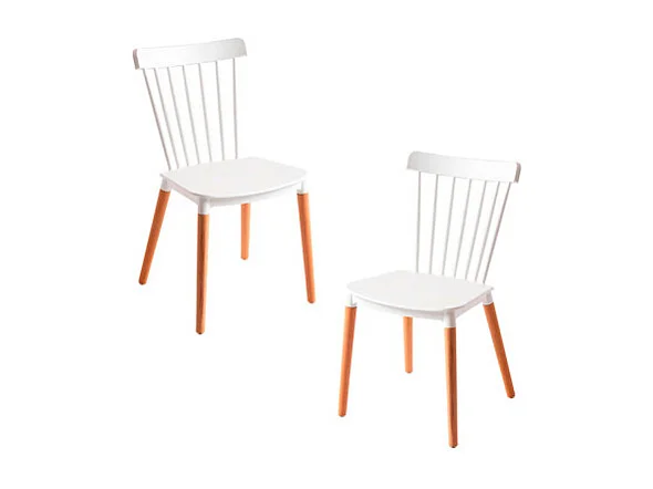 Packs Sillas Comedor - Pack 2 Sillas Leka - Blanco