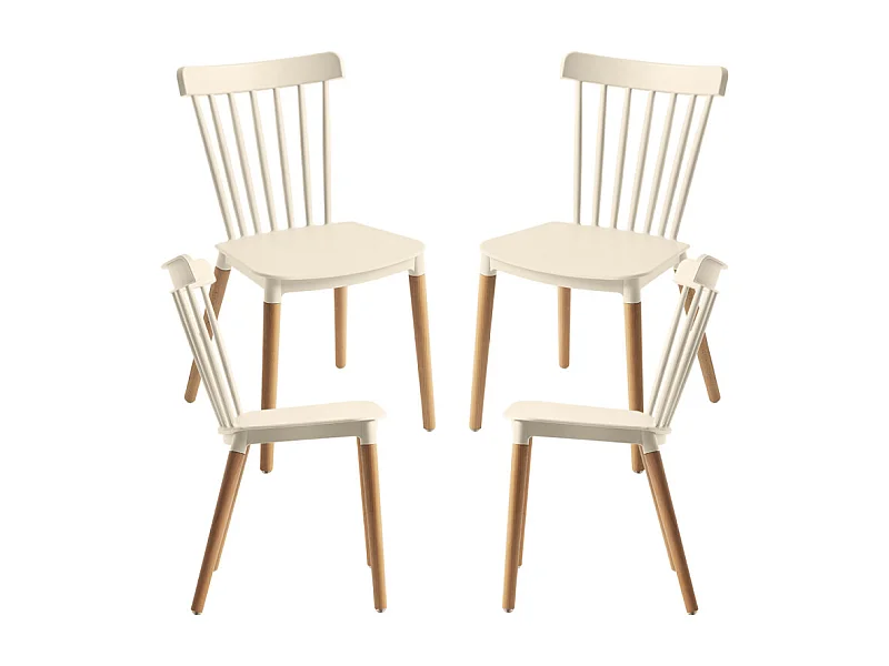 Packs Sillas Comedor - Pack 4 Sillas Leka - Beige