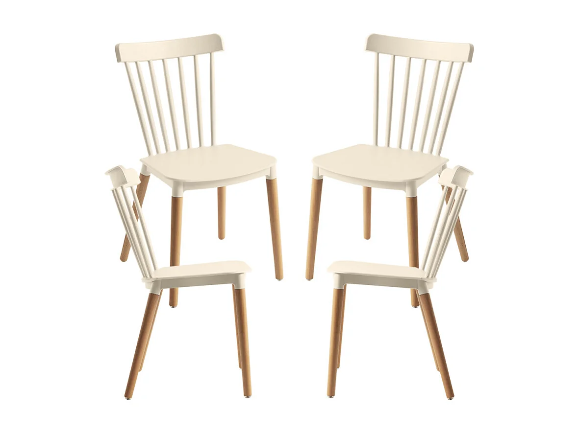 Packs Sillas Comedor - Pack 4 Sillas Leka - Beige