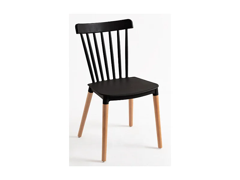Sillas Comedor - Silla Leka - Negro