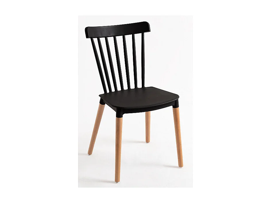 Sillas Comedor - Silla Leka - Negro