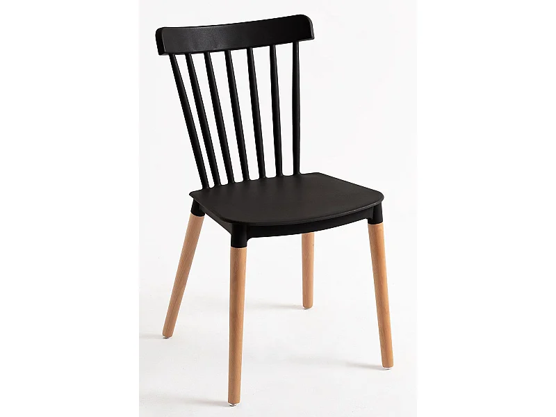 Sillas Comedor - Silla Leka - Negro