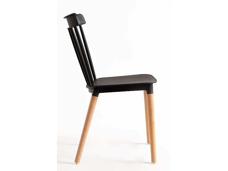Sillas Comedor - Silla Leka - Negro