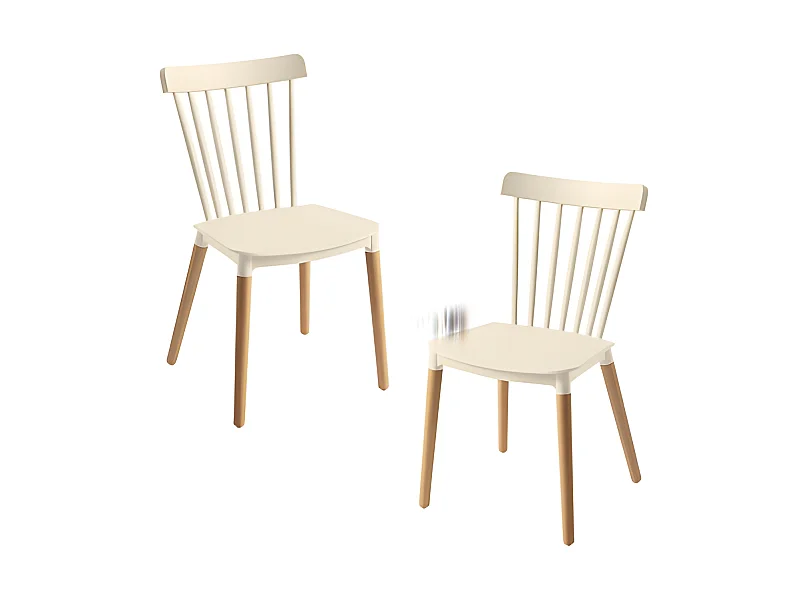 Packs Sillas Comedor - Pack 2 Sillas Leka - Beige