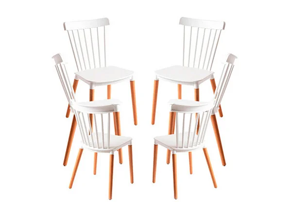 Packs Sillas Comedor - Pack 6 Sillas Leka - Blanco