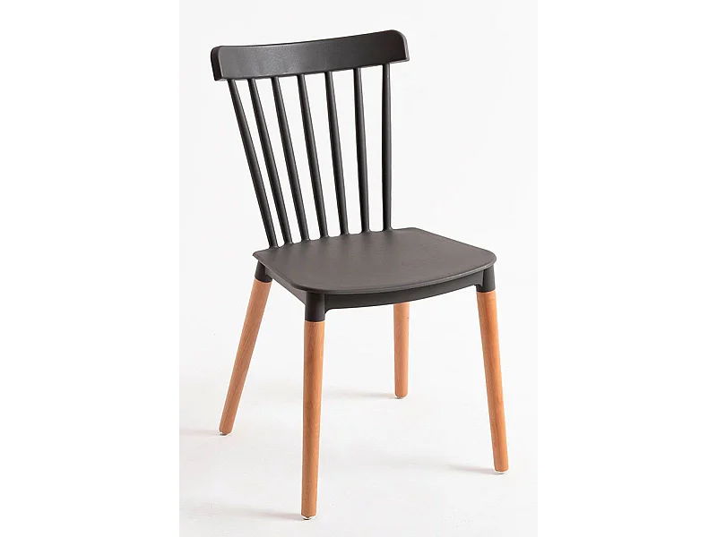 Packs Sillas Comedor - Pack 4 Sillas Leka - Gris oscuro