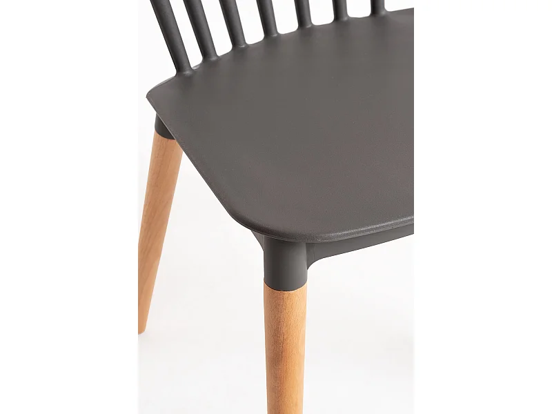 Packs Sillas Comedor - Pack 4 Sillas Leka - Gris oscuro