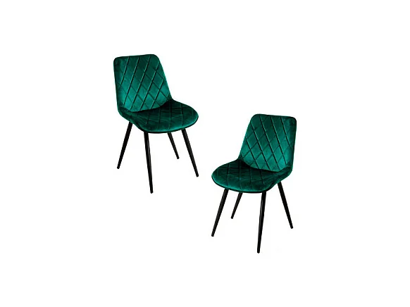Packs Sillas Comedor - Pack 2 Sillas Min Terciopelo - Verde