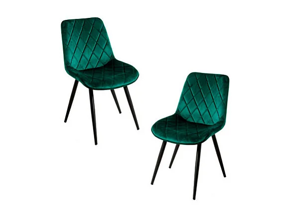 Packs Sillas Comedor - Pack 2 Sillas Min Terciopelo - Verde