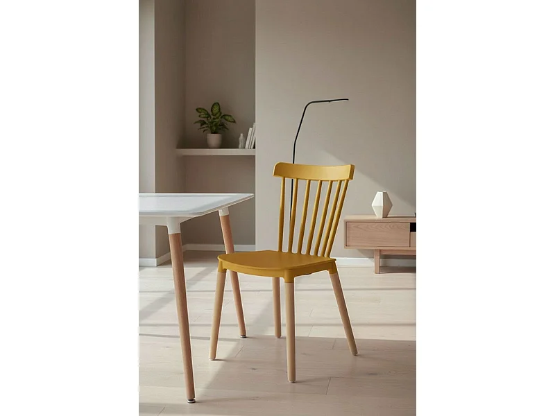Sillas Comedor - Silla Leka - Mostaza