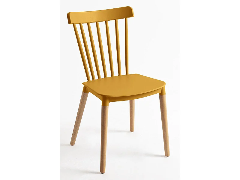 Packs Sillas Comedor - Pack 4 Sillas Leka - Mostaza