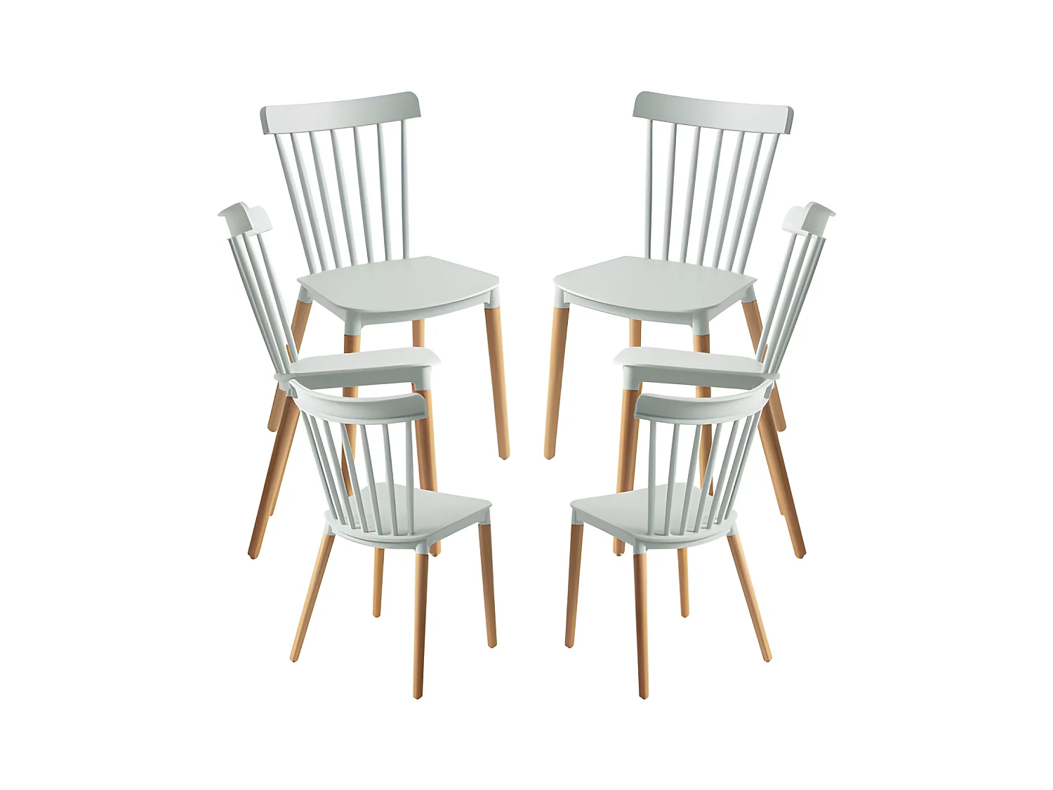 Packs Sillas Comedor - Pack 6 Sillas Leka - Celadón