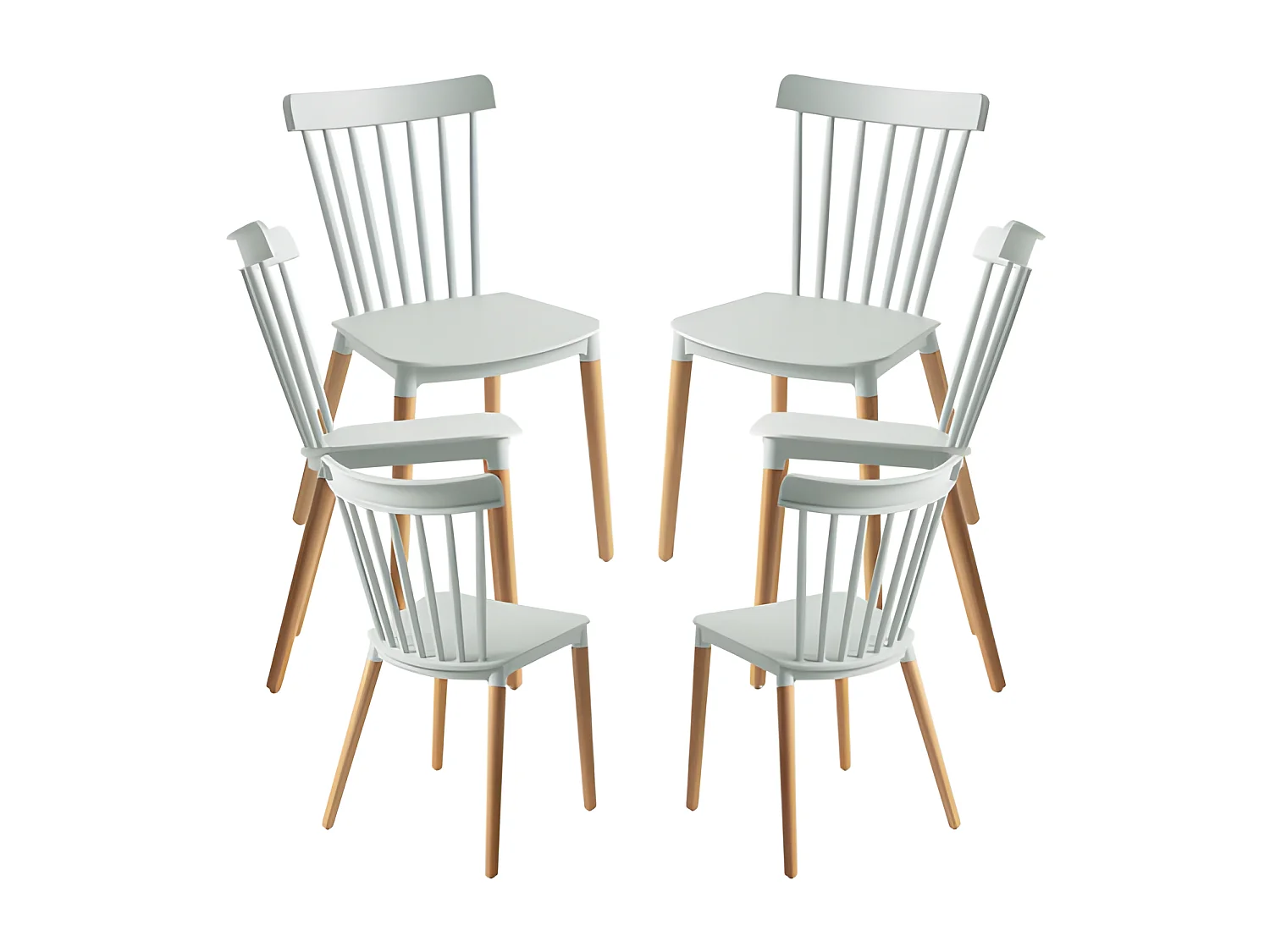 Packs Sillas Comedor - Pack 6 Sillas Leka - Celadón