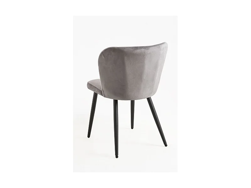 Packs Sillas Comedor - Pack 2 Sillas Luk Terciopelo - Gris oscuro