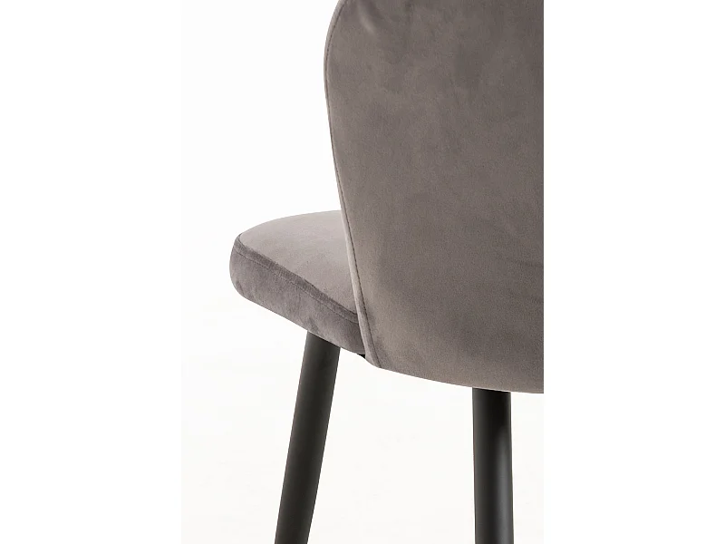 Packs Sillas Comedor - Pack 2 Sillas Luk Terciopelo - Gris oscuro