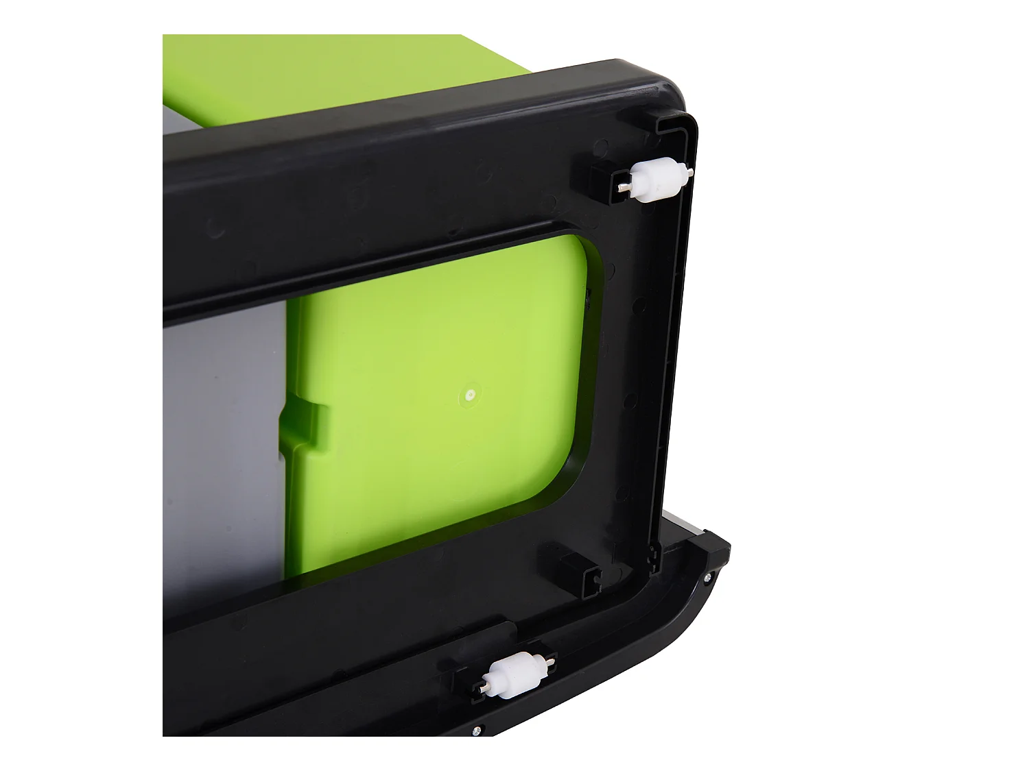 Cubo de basura gris 42x30x81cm HOMCOM