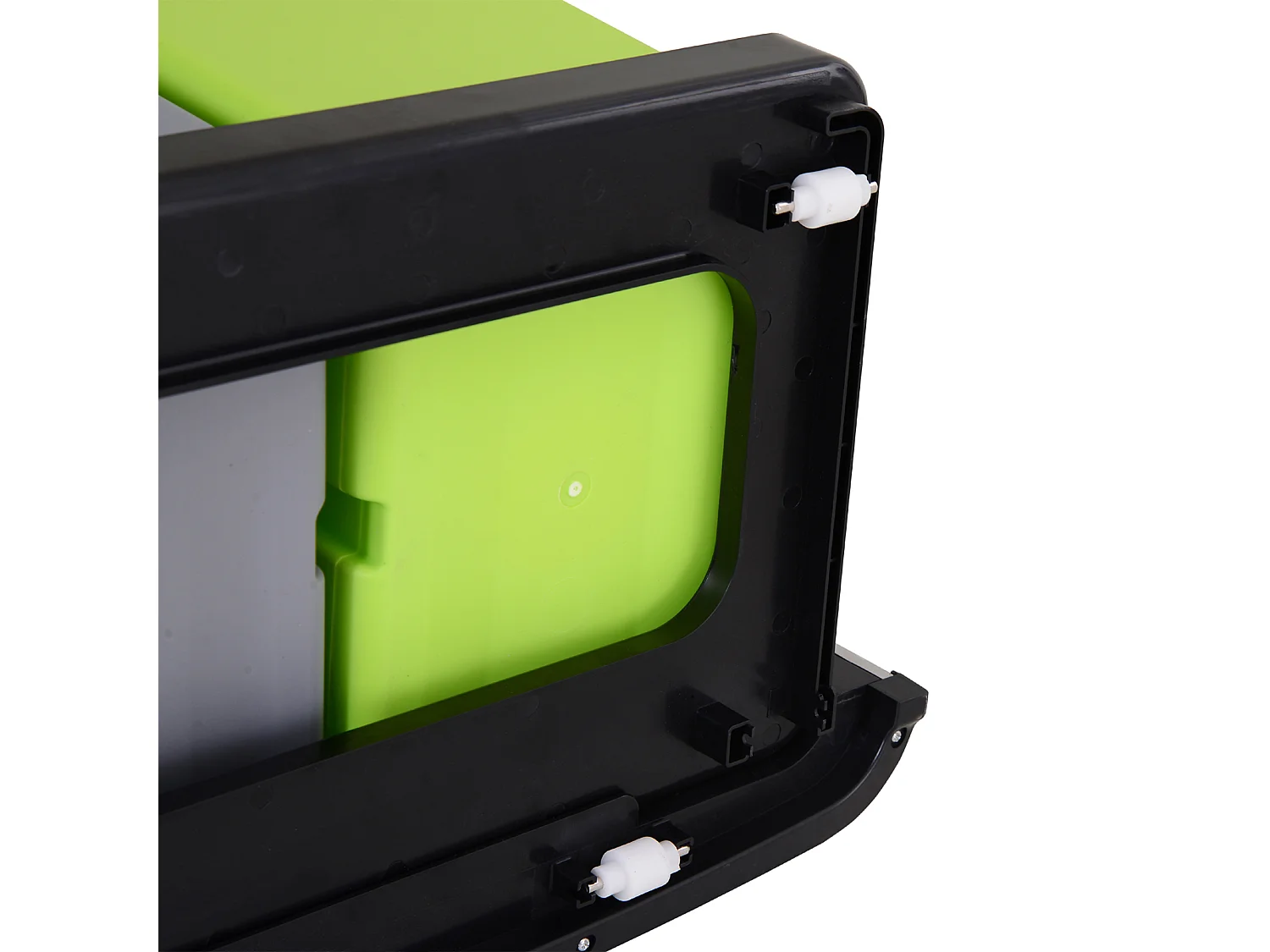 Cubo de basura gris 42x30x81cm HOMCOM