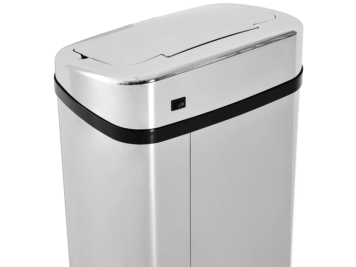 Cubo de basura plata 33x25x84cm HOMCOM