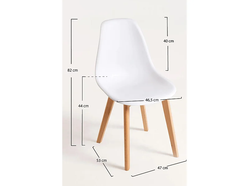 Packs Sillas Comedor - Pack 4 Sillas Kelen - Blanco