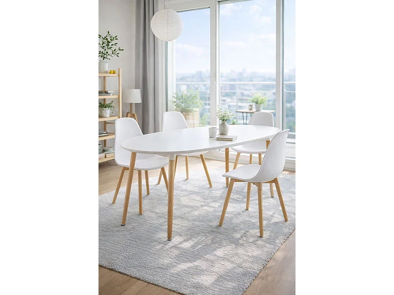 Packs Sillas Comedor - Pack 4 Sillas Kelen - Blanco