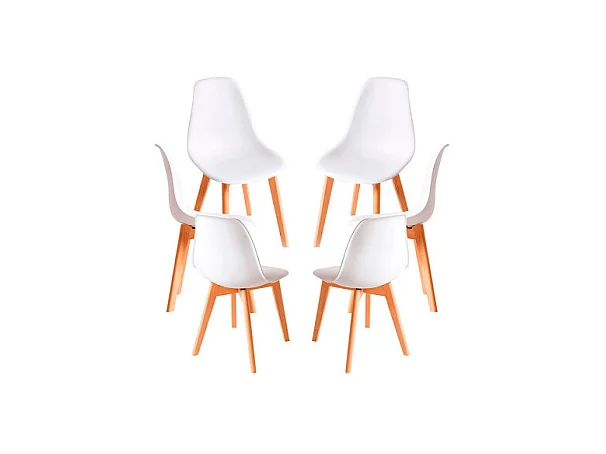 Packs Sillas Comedor - Pack 6 Sillas Kelen - Blanco