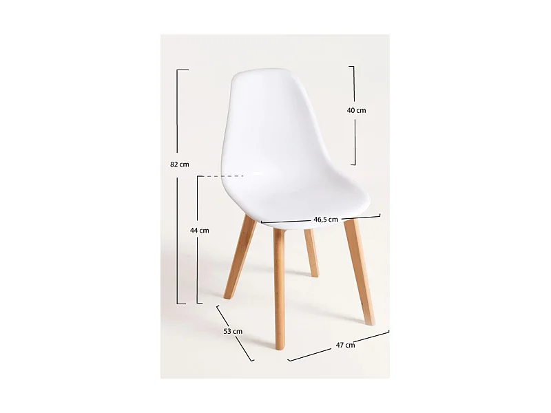 Packs Sillas Comedor - Pack 6 Sillas Kelen - Blanco