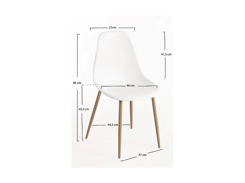Packs Sillas Comedor - Pack 6 Sillas Mykle - Blanco
