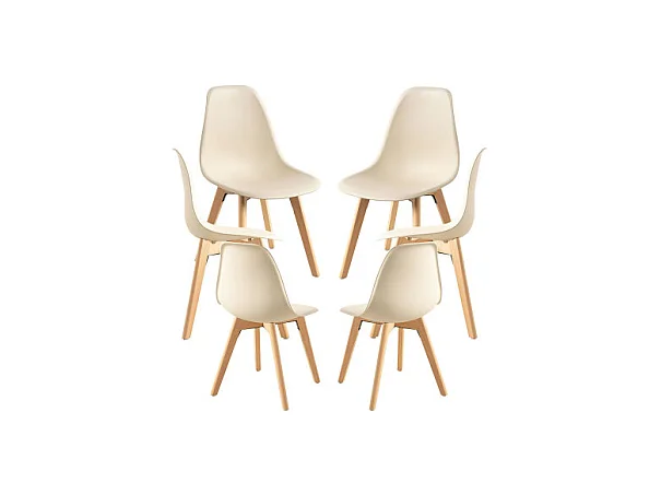 Packs Sillas Comedor - Pack 6 Sillas Kelen - Beige