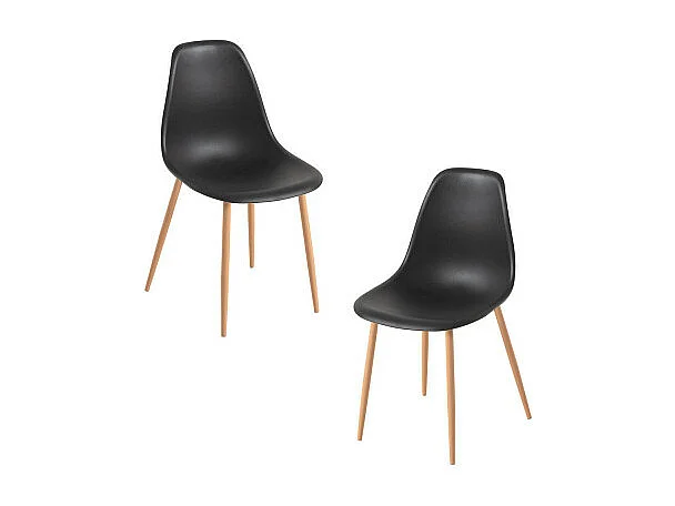 Packs Sillas Comedor - Pack 2 Sillas Mykle - Negro