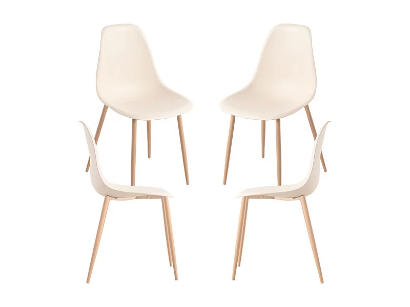 Packs Sillas Comedor - Pack 4 Sillas Mykle - Beige