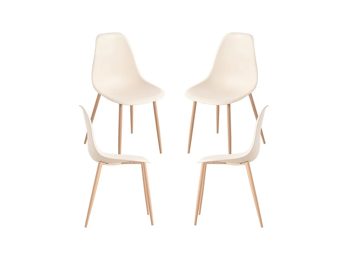 Packs Sillas Comedor - Pack 4 Sillas Mykle - Beige