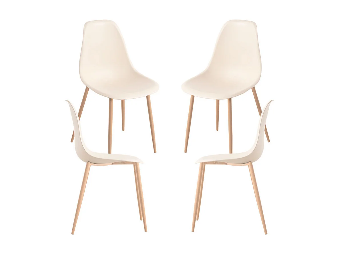 Packs Sillas Comedor - Pack 4 Sillas Mykle - Beige
