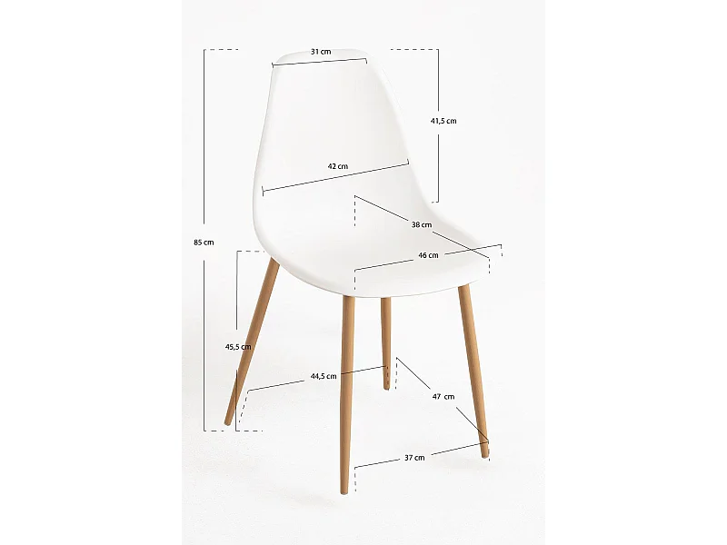 Sillas Comedor - Silla Mykle - Blanco