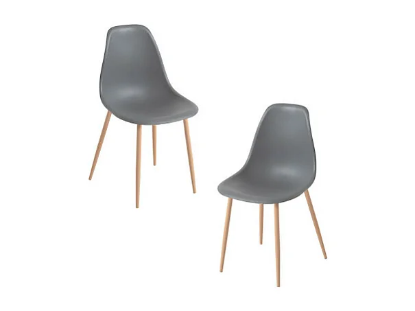 Packs Sillas Comedor - Pack 2 Sillas Mykle - Gris oscuro